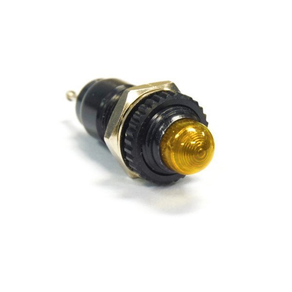 Dialight Led Panel Mount Indicators Yellow Diffused 28V Stovepipe Cap 249-8072-3733-504
